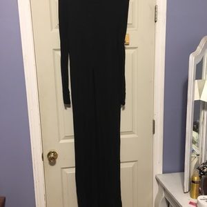 Long sleeve floor length shirt/dress